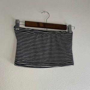Rue 21 black/white stripe tube top